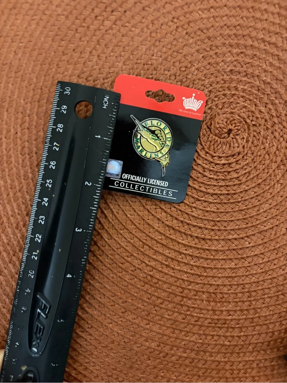 Aminco Florida Marlins Enamel Pin in Green & Gold